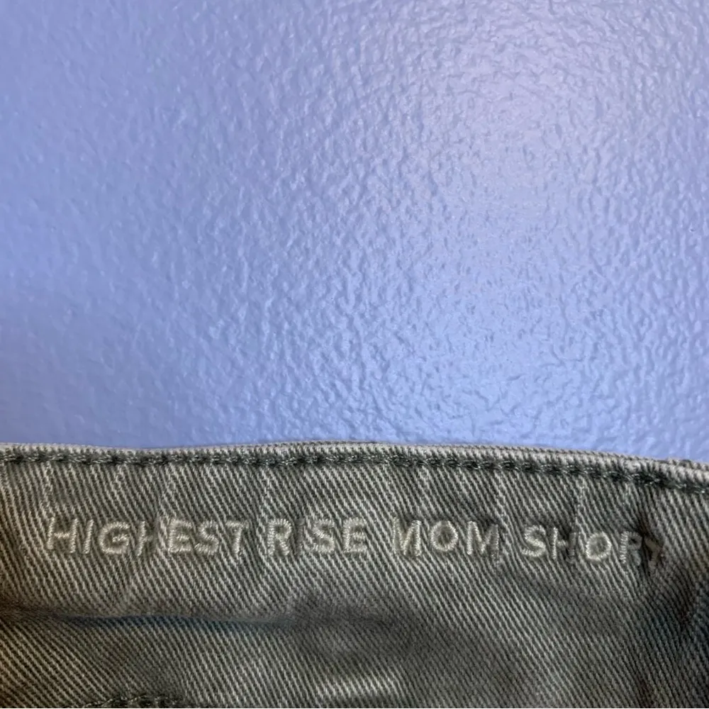 American Eagle Highest Rise Mom Short in Green - Size 8 - Image 5
