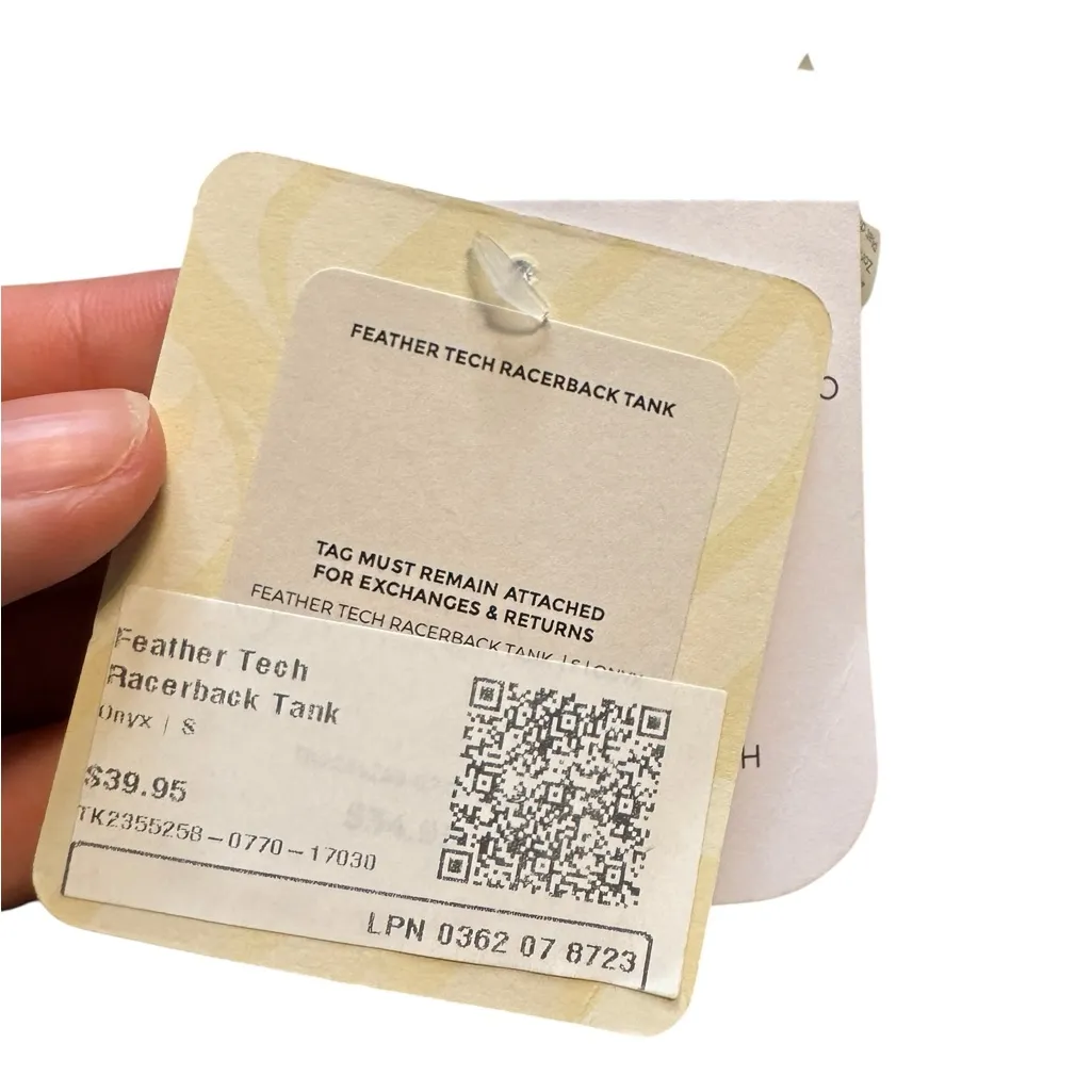 Fabletics  Feather Tech Racerback Grey Tank Size Small NWT - Image 3