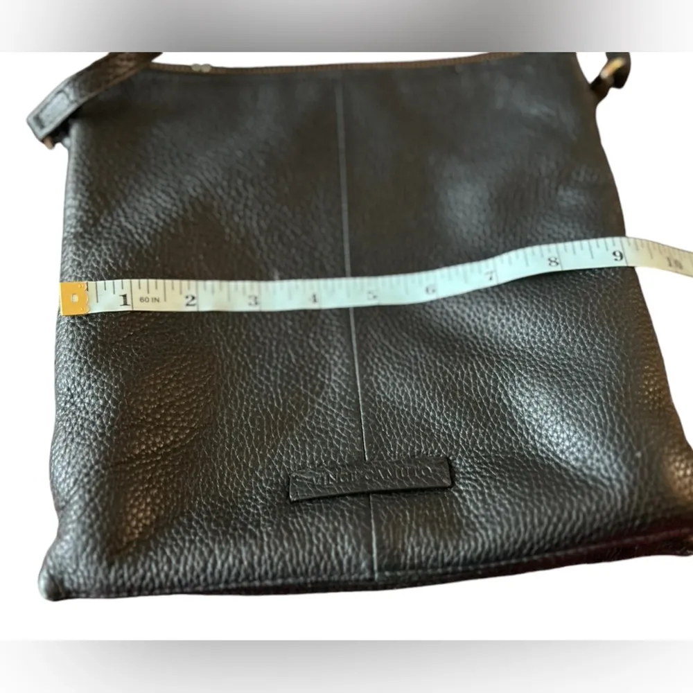 Vince Camuto Women's Black Leather Crossbody Bag Adjustable Strap magnetic snap - Image 11
