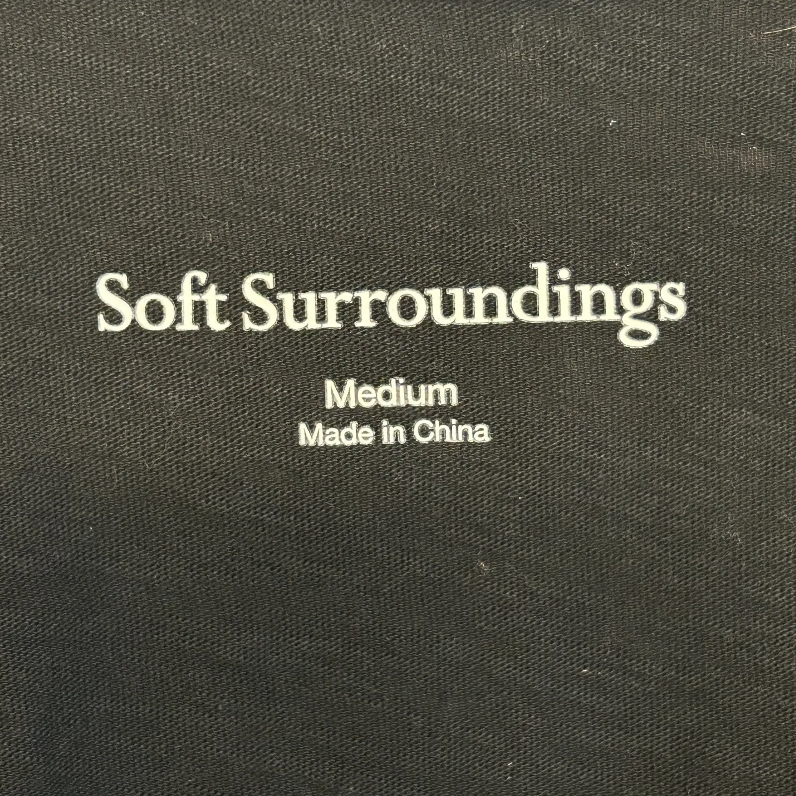 Soft Surroundings Lagenlook Lagom Artsy Danielle‎ Dress Black Funky Button Up M - Image 5