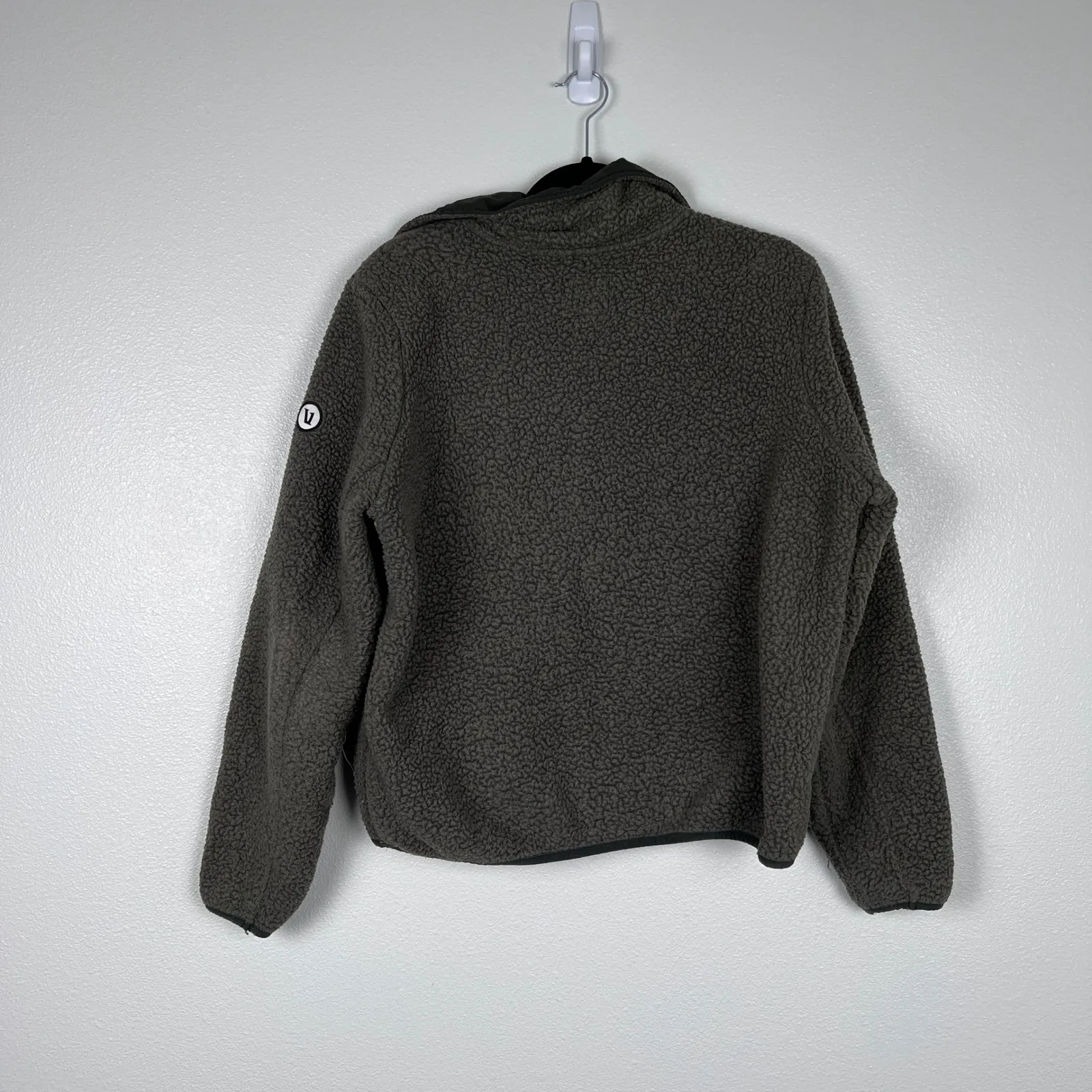 Vuori Women's Alpine Sherpa Jacket Green Sz L - Image 7