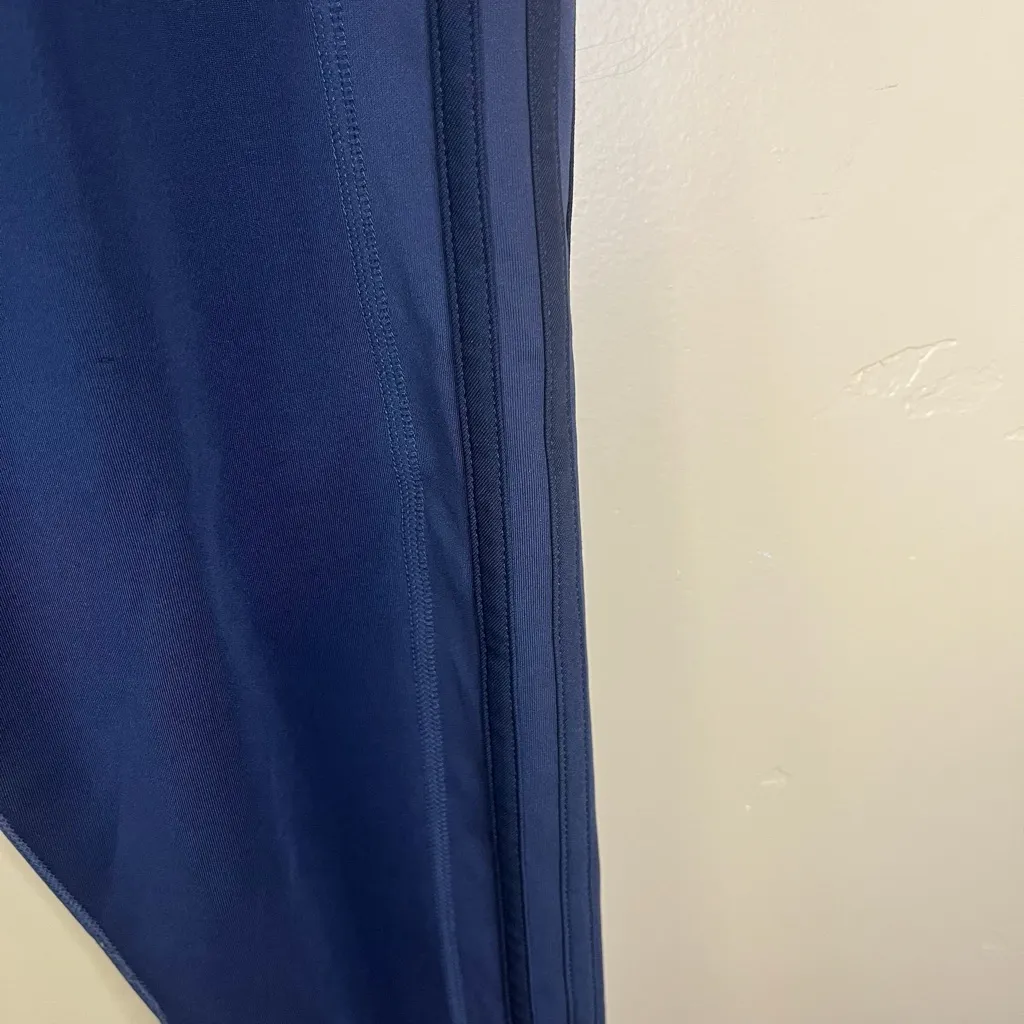 Adidas PrimeGreen Aeroready Womens Size Large‎ Navy Blue Leggings Pockets Active - Image 4