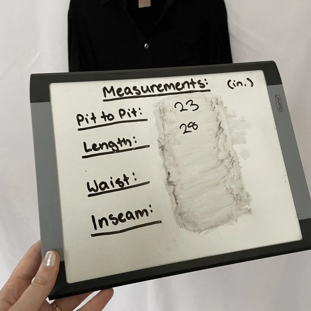 White Stag Black Button-Up Long Sleeve Shirt XXL White casual pockets - Image 7