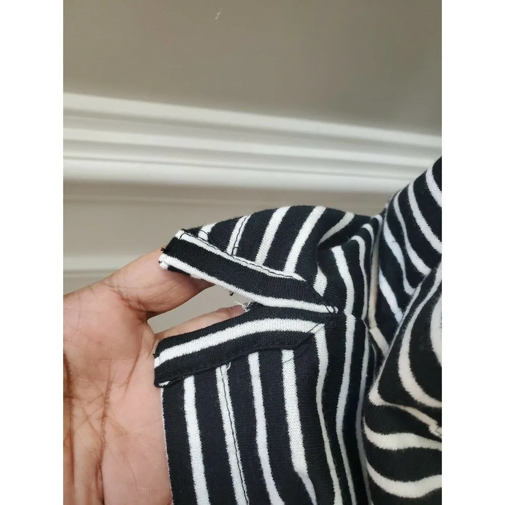 Lucca Couture Women's White & Black Rayon Scoop Neck Sleeveless Casual Romper S - Image 8