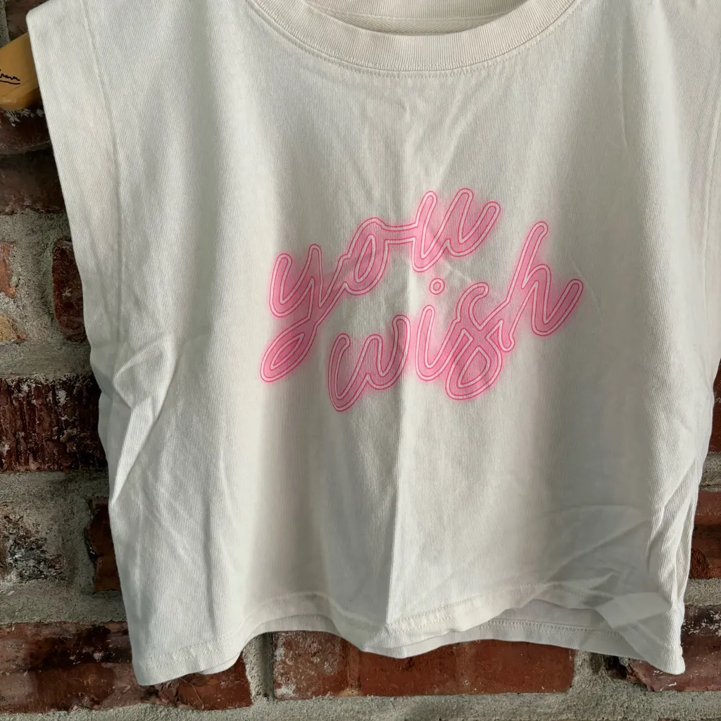 Aerie Offline You Wish Crop Muscle Tank Sleeveless Top Shirt, S - Image 3