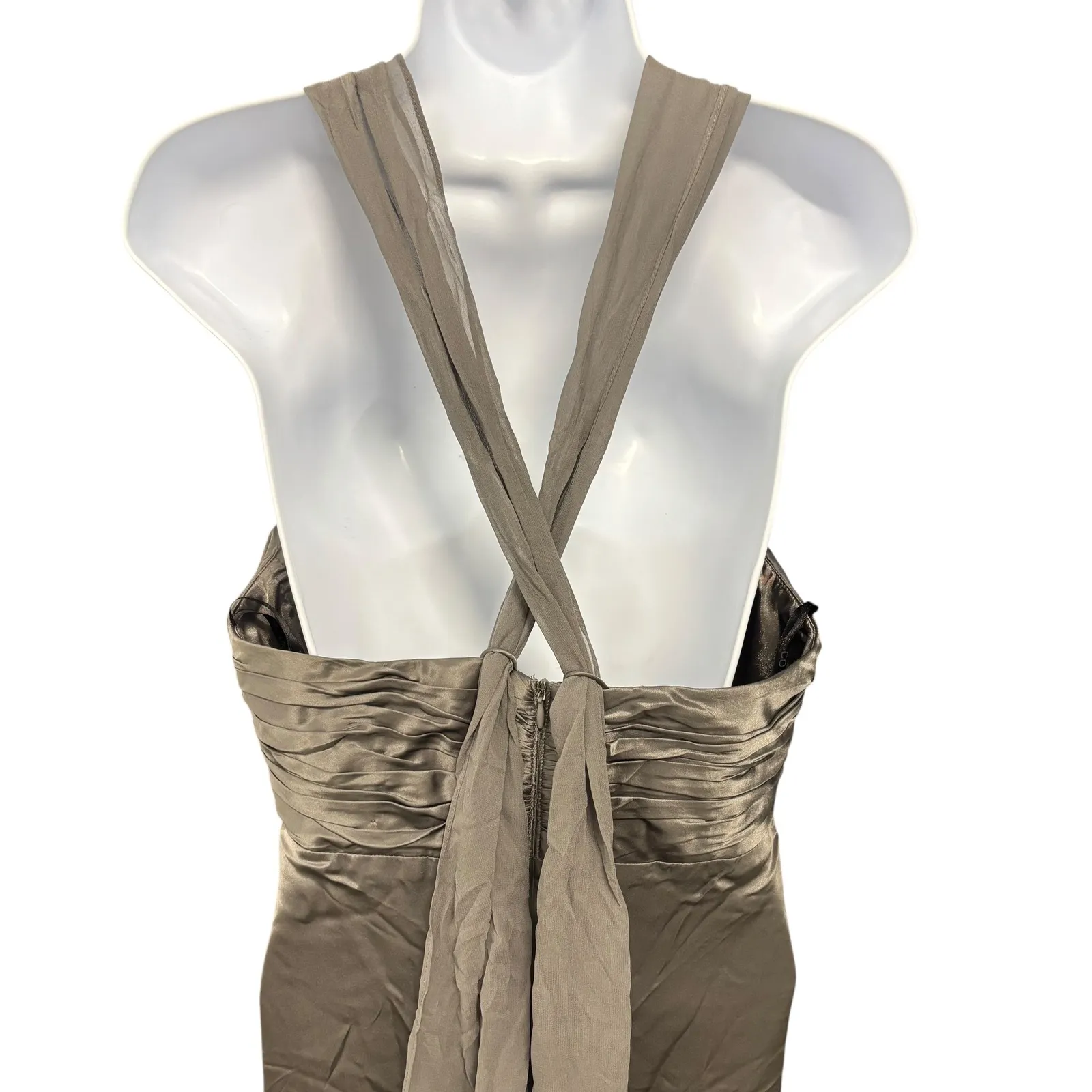 Donna‎ Ricco New York Dress Size 8 Sleeveless Grey Formal Party Cocktail Career - Image 7