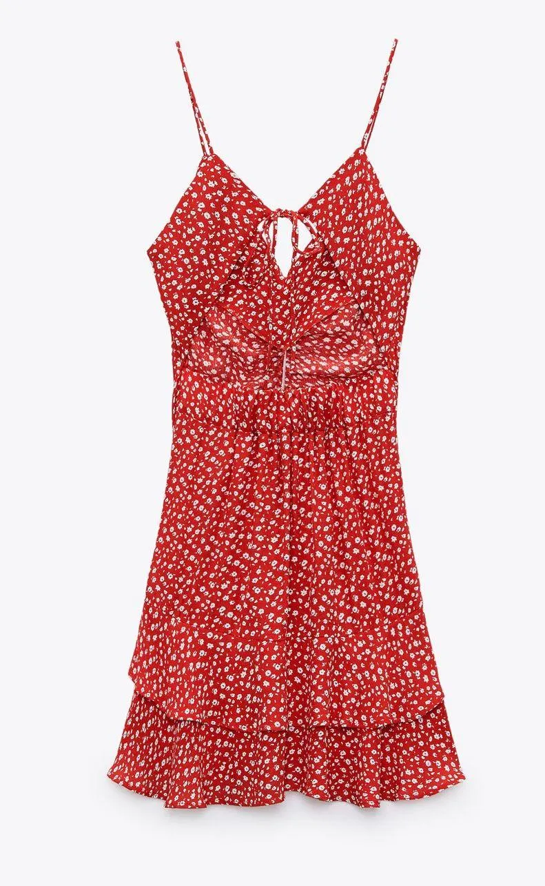 Draped Mini Dress - Image 4