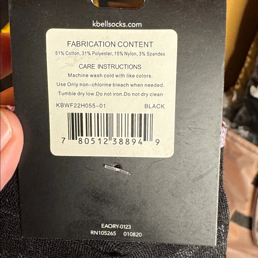 NIP K. Bell Women’s Ditsy Floral Socks Shoe Size 4 - Image 4