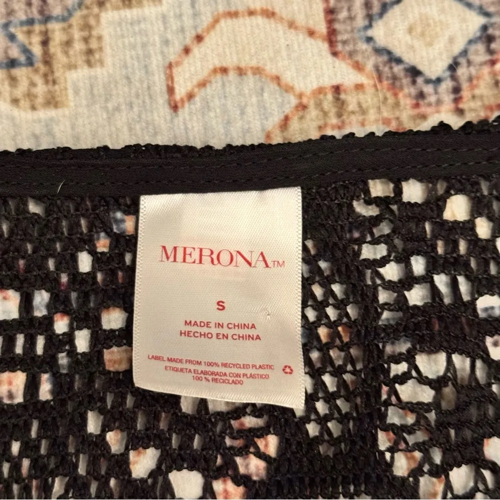 Merona Women’s Black Lace Swimsuit Cover-Up Size Small - Image 8