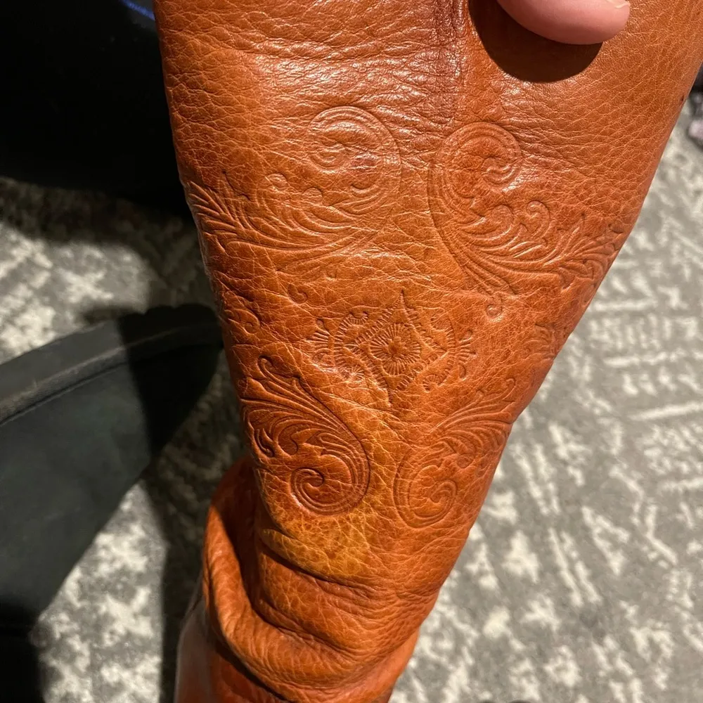 Leather made in Brazil boots Sz 6.5 Brown - Image 3