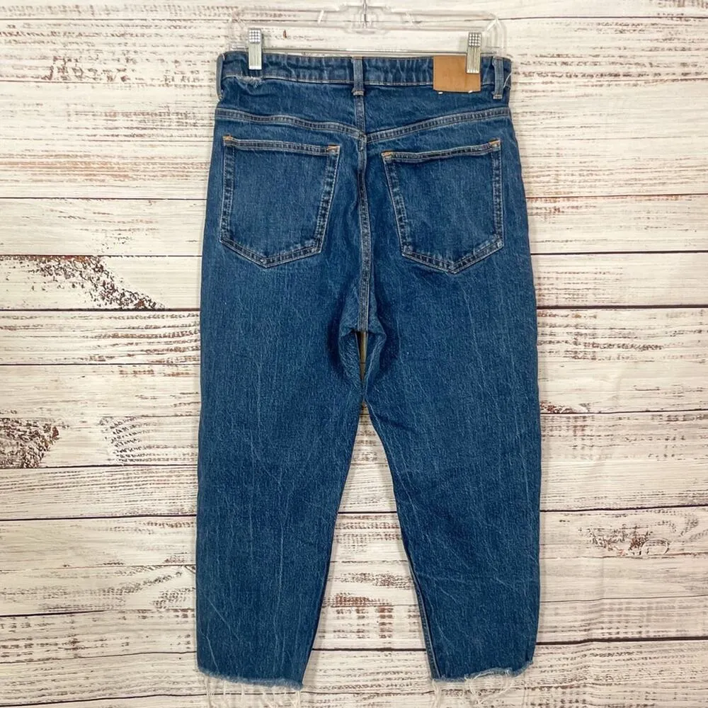 ASOS Weekday Lash Organic High Waist Straight Leg Cropped Jeans, GUC, Size 30 - Image 4