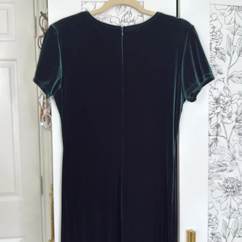 Molly Malloy 90s velvet maxi dress Green Size 6 - Image 5