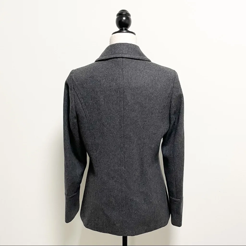 Nautica Wool Blend Single Breasted Button Pea Coat - Image 7
