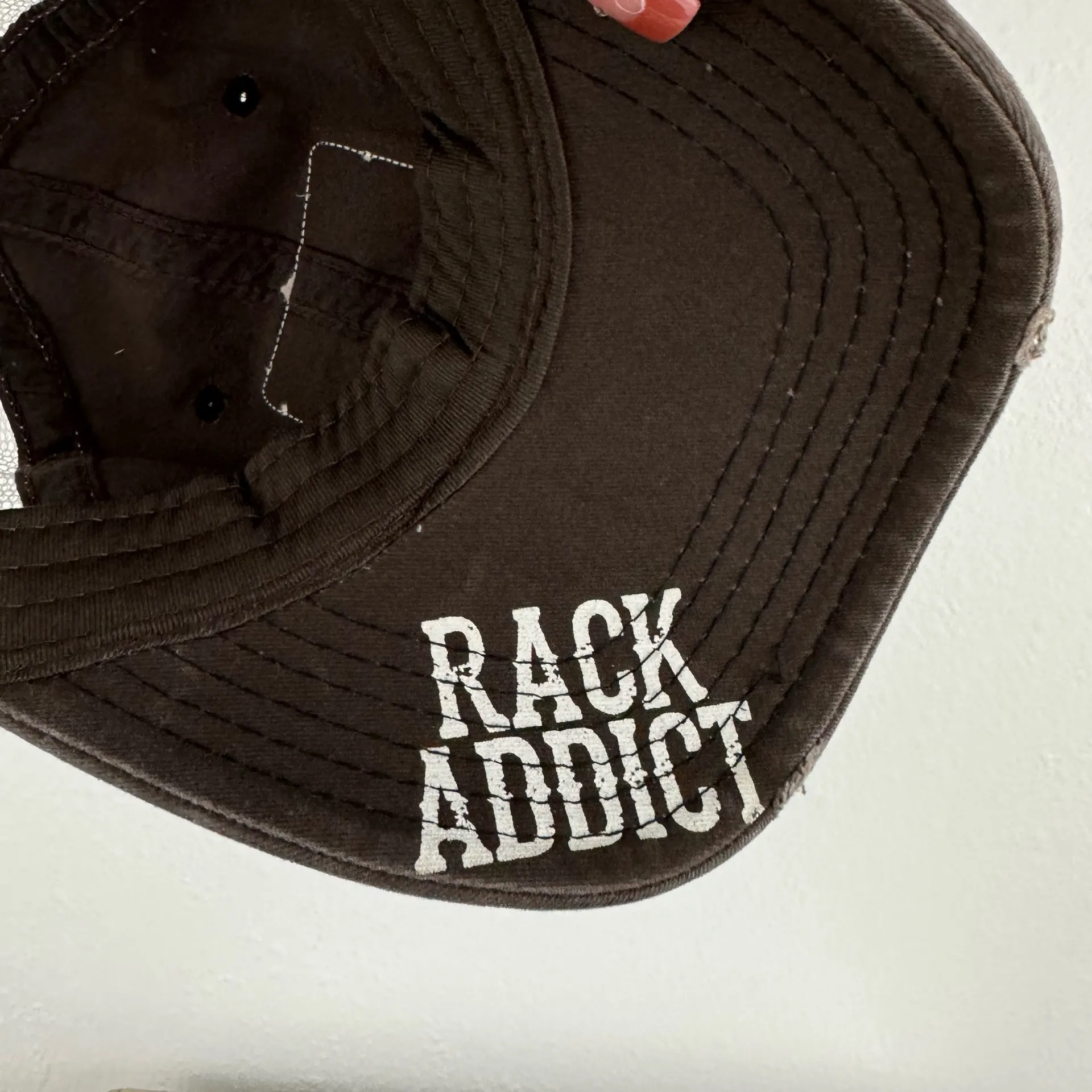 BILLY BOBS TEXAS Y2K Brown White Buck Rack Addict Country Baseball Hat - Image 10