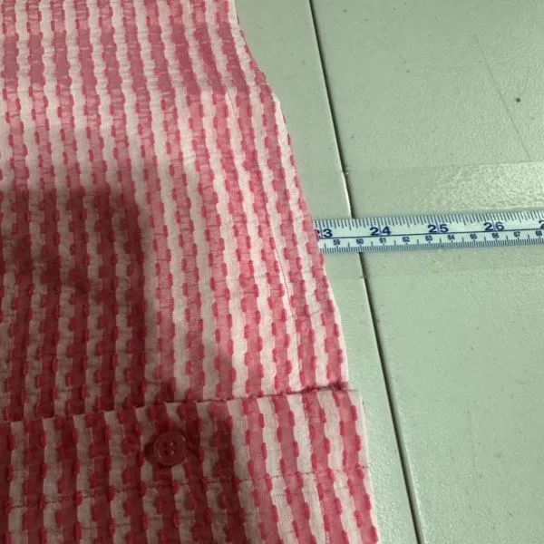 NWT Sedge Red &‎ White Ruffle Short Suit Set Size Medium Candy Stripe Blouse - Image 10