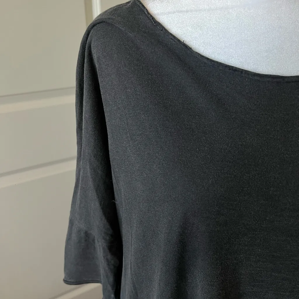 Casual Gray Oversized T-Shirt Dress - Image 2