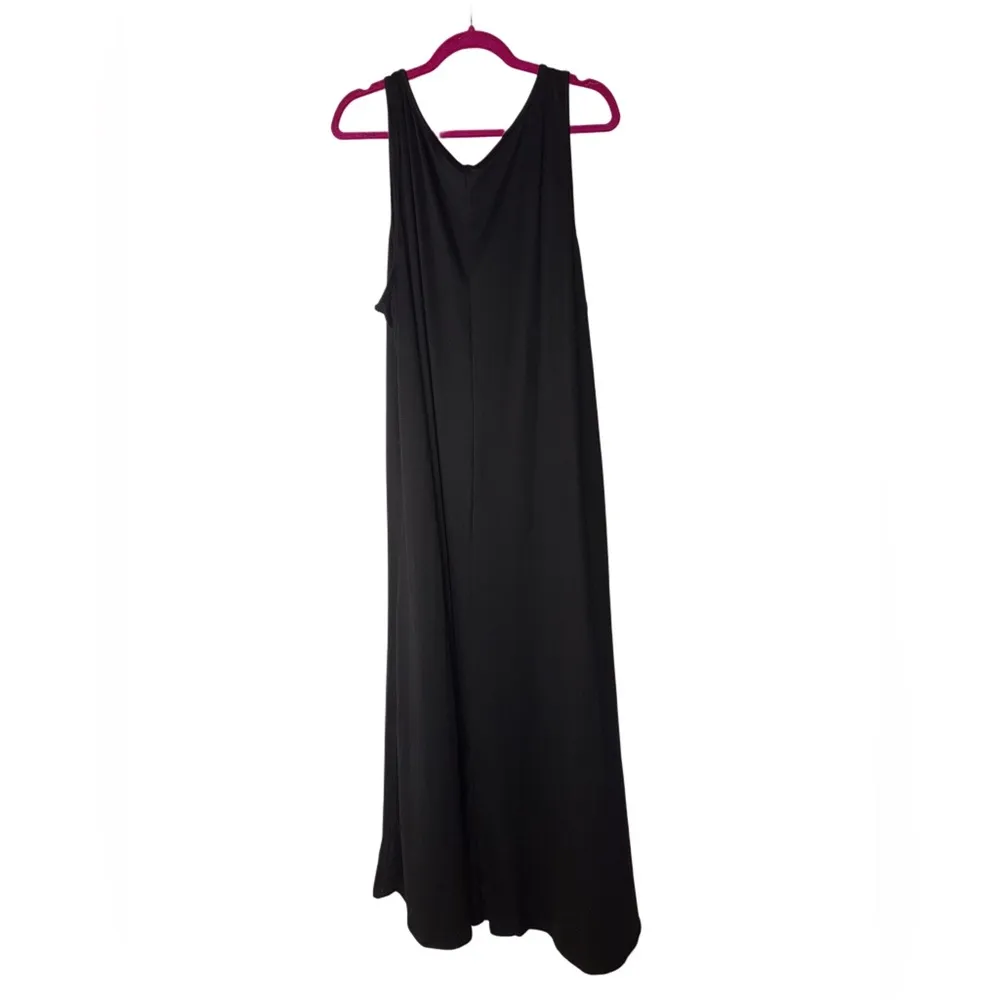 24Seven Black Maxi Tank Sun Dress Womens Plus Size 3X Comfort Apparel - Image 7