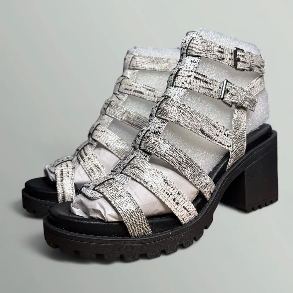 Dirty Laundry Fun Stuff Gladiator Heeled Sandal in White - Image 4