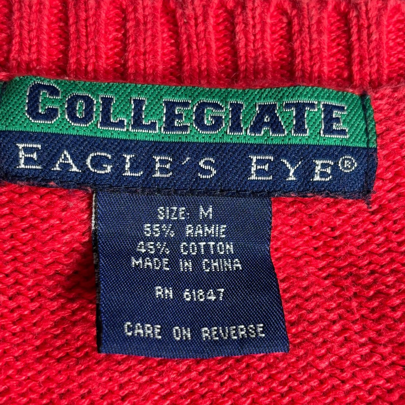 90s Ohio State Buckeyes Collegiate Football Button Knit Cardigan Sweater Medium Red - Image 13
