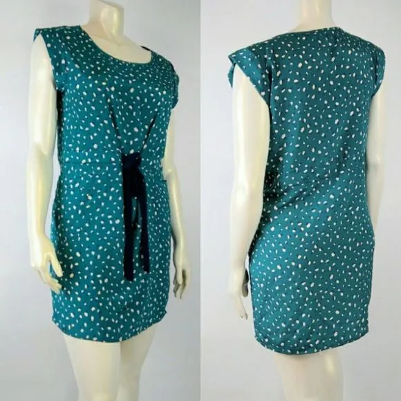 MAISON JULES Large Blue Green Dress - Image 2