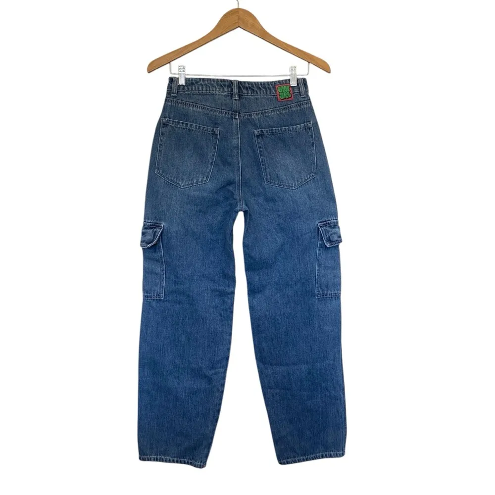 Empyre Tori Porkchop Pocket Cargo Skate Jeans Blue Colorway Size 4 - Image 7