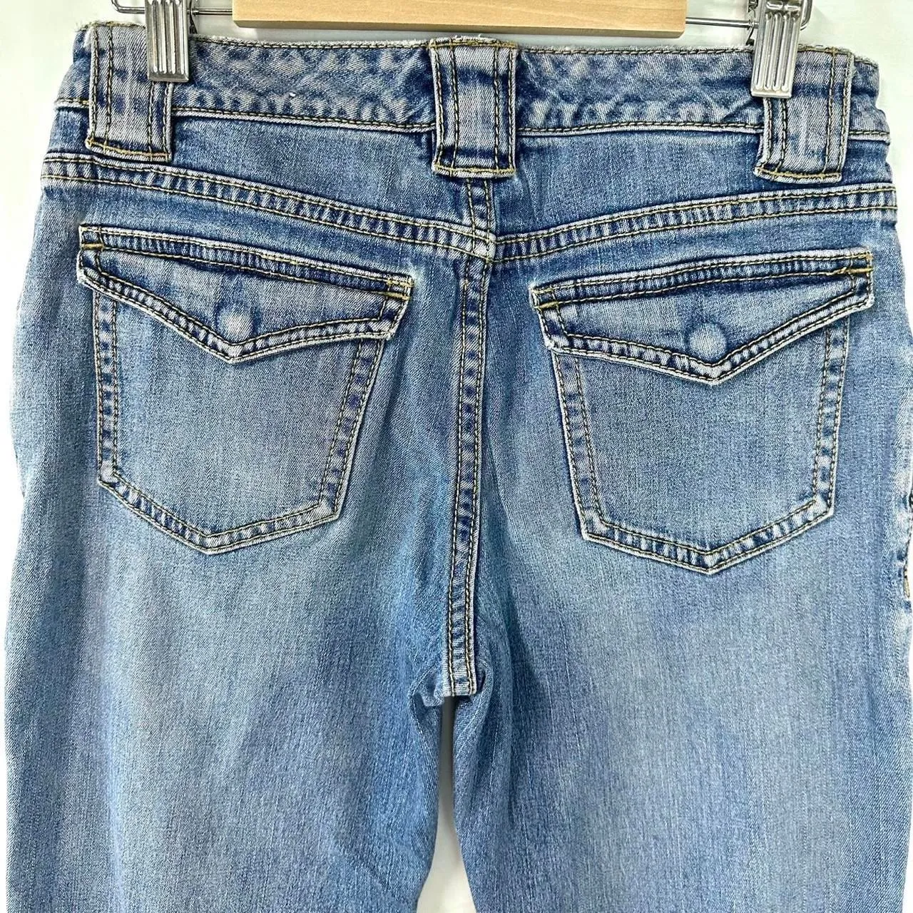 TOMMY JEANS HILFIGER Y2K Blue Denim Low Rise Cargo Flare Bootcut Jeans Women's 1 - Image 5