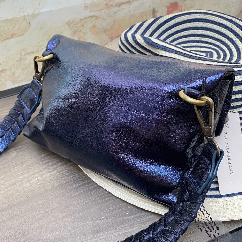 New Anthropologie Women’s 2-in-1 Embossed Envelope Style Clutch Crossbody Purse - Image 6