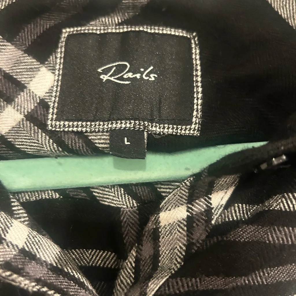 Rails Monochrome Plaid Shirt - Image 2