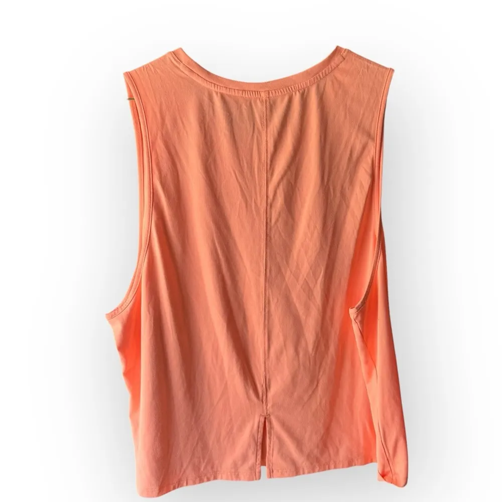 Puma Orange Sleeveless Boxy Crop Muscle Tee - Image 4