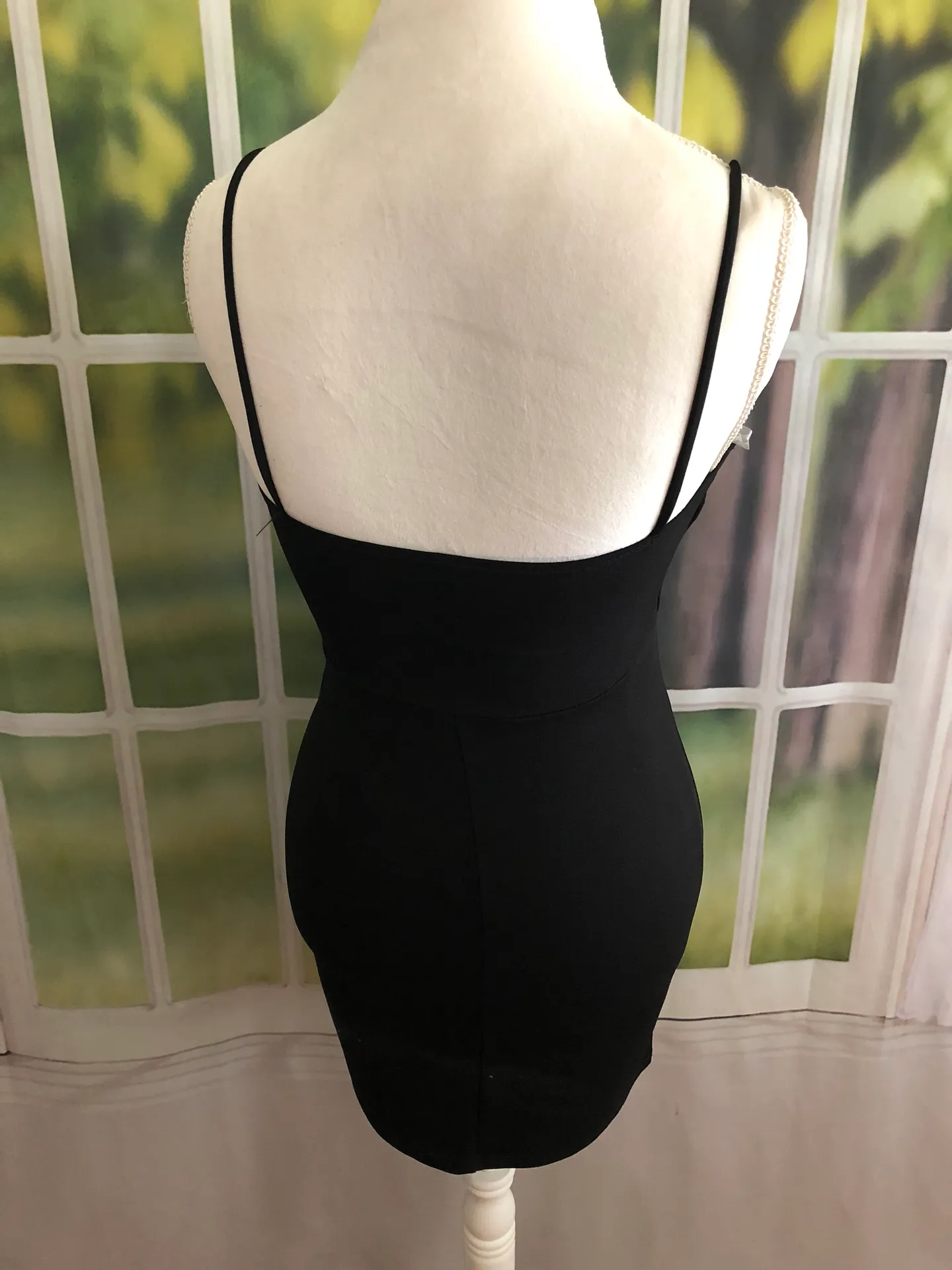 Black Lace Up Dress Size M - Image 8