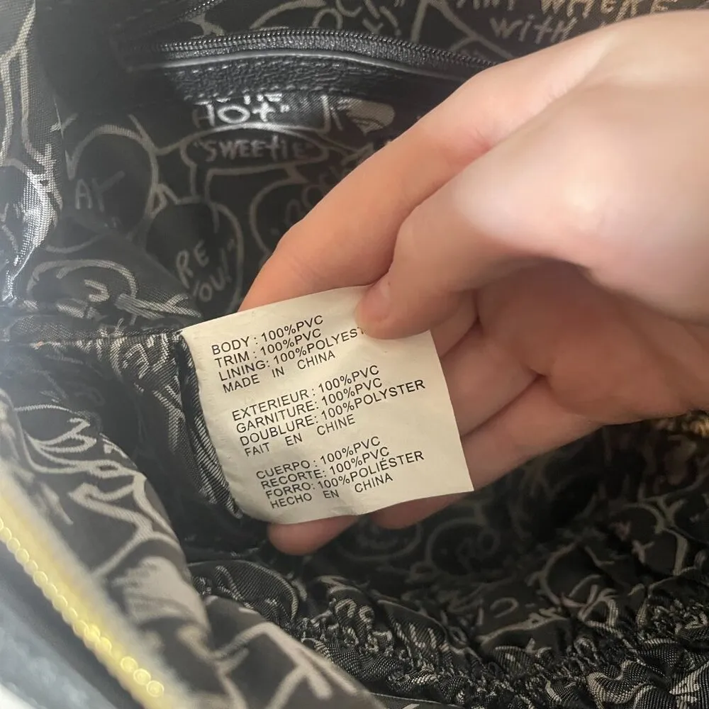 Betsey Johnson  Black and White Studded Purse - Image 12