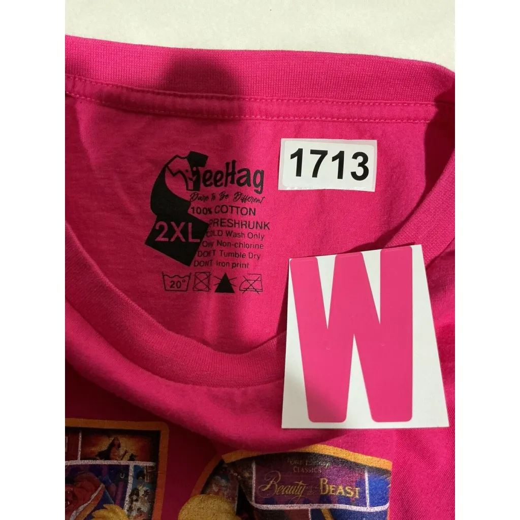 Womans Tee Hag Pink Fifty Years Of Walt Disney World Tinker Bell T Shirt 2XL Size 2X - Image 4