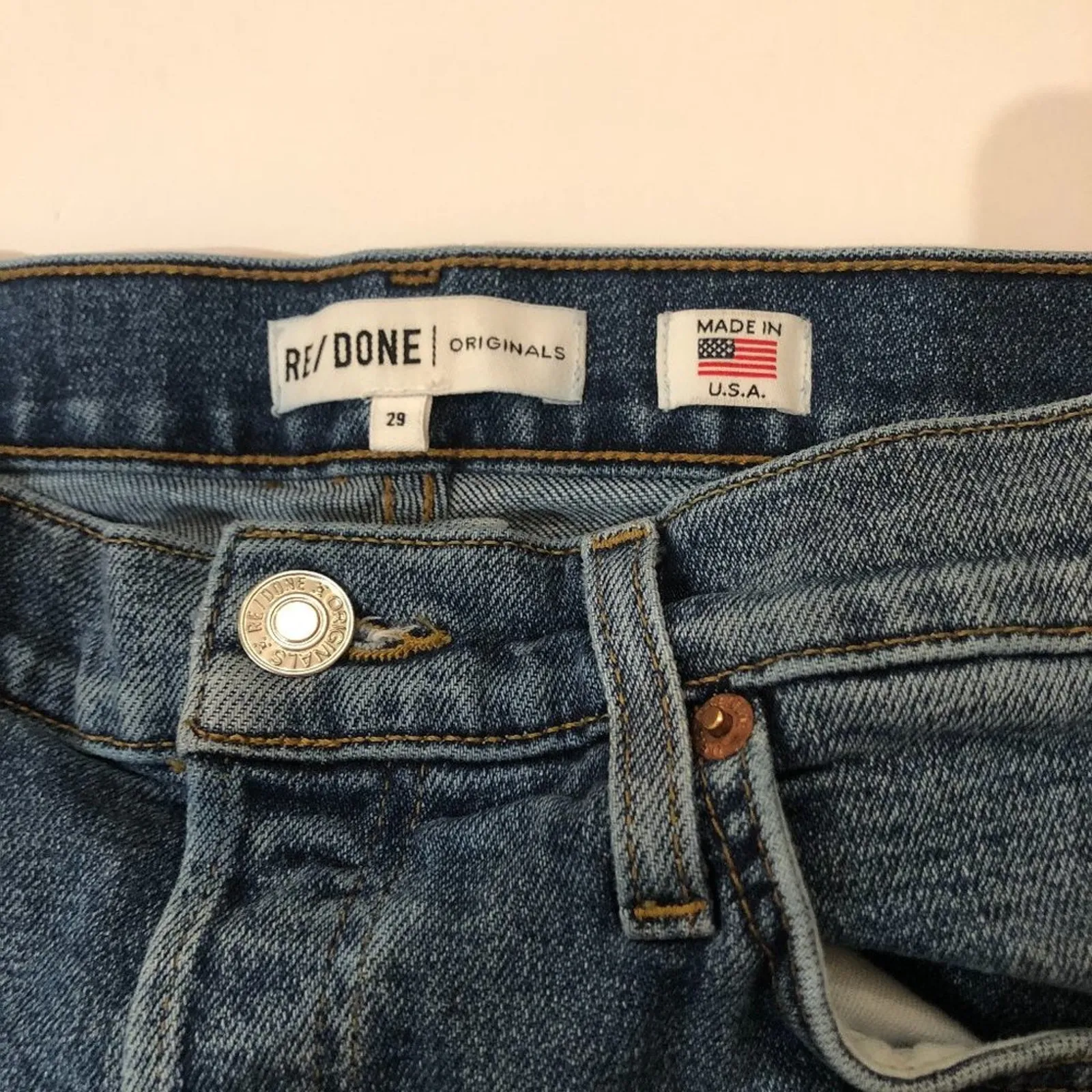 Re/Done High Rise Skinny Jeans - Image 5