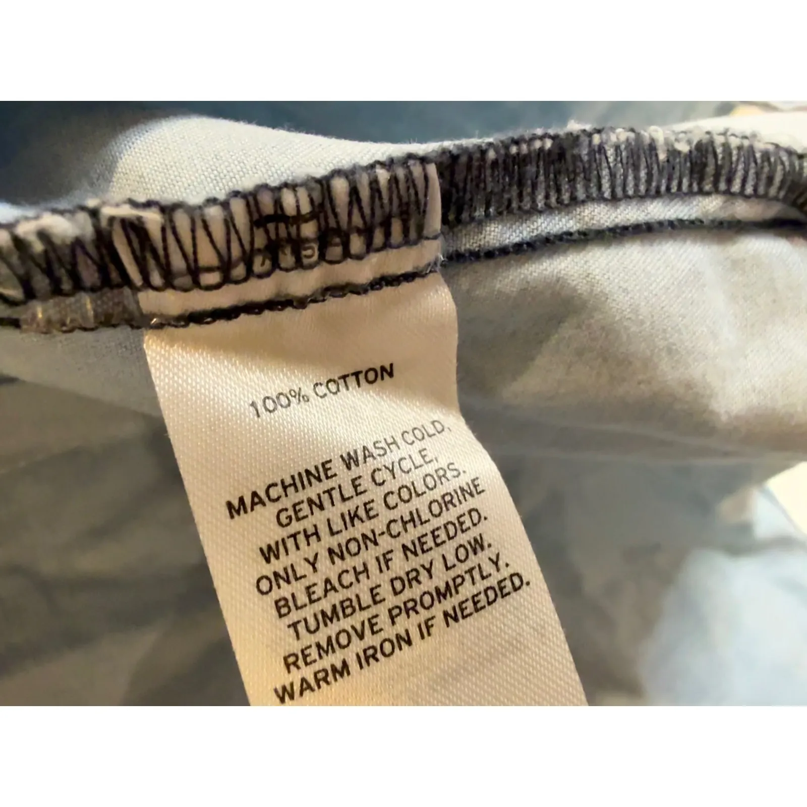 Caslon  Denim‎ Western Shirt Chambray Button Down Long Sleeve Top XS - Image 6