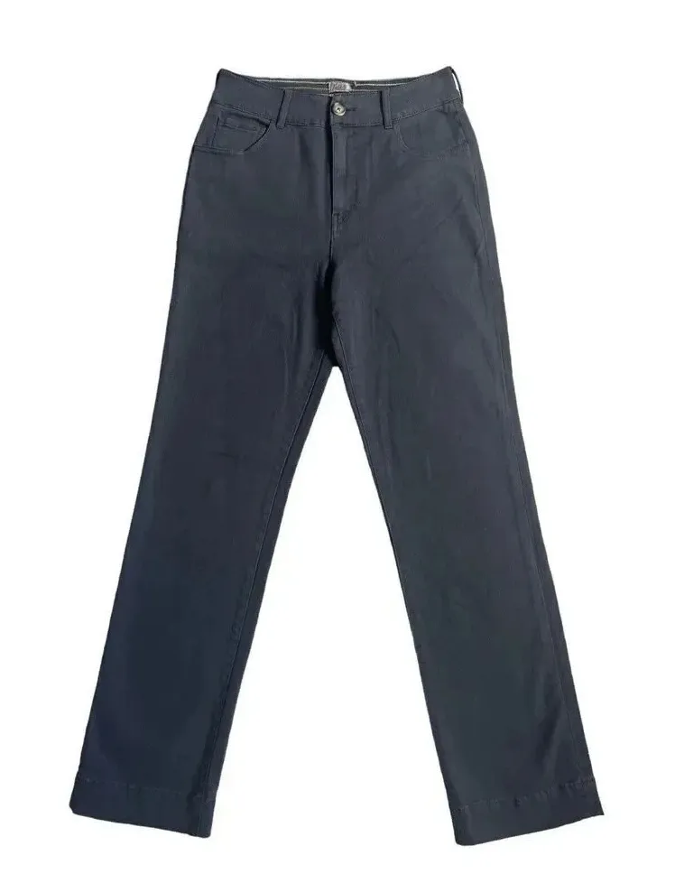 Faherty Endless Stretch Straight Leg Pants Black Size 27 Organic Cotton NWOT - Image 1