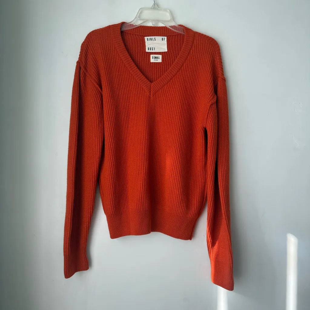 Girls of Dust Orange Oversized V - Image 4