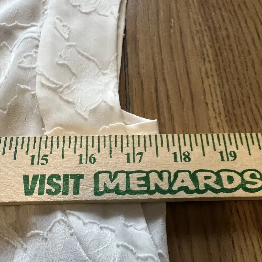 DANIEL RAINN Size Small White Semi-Sheer Tunic Sleeveless Top Lace Crocheted - Image 6