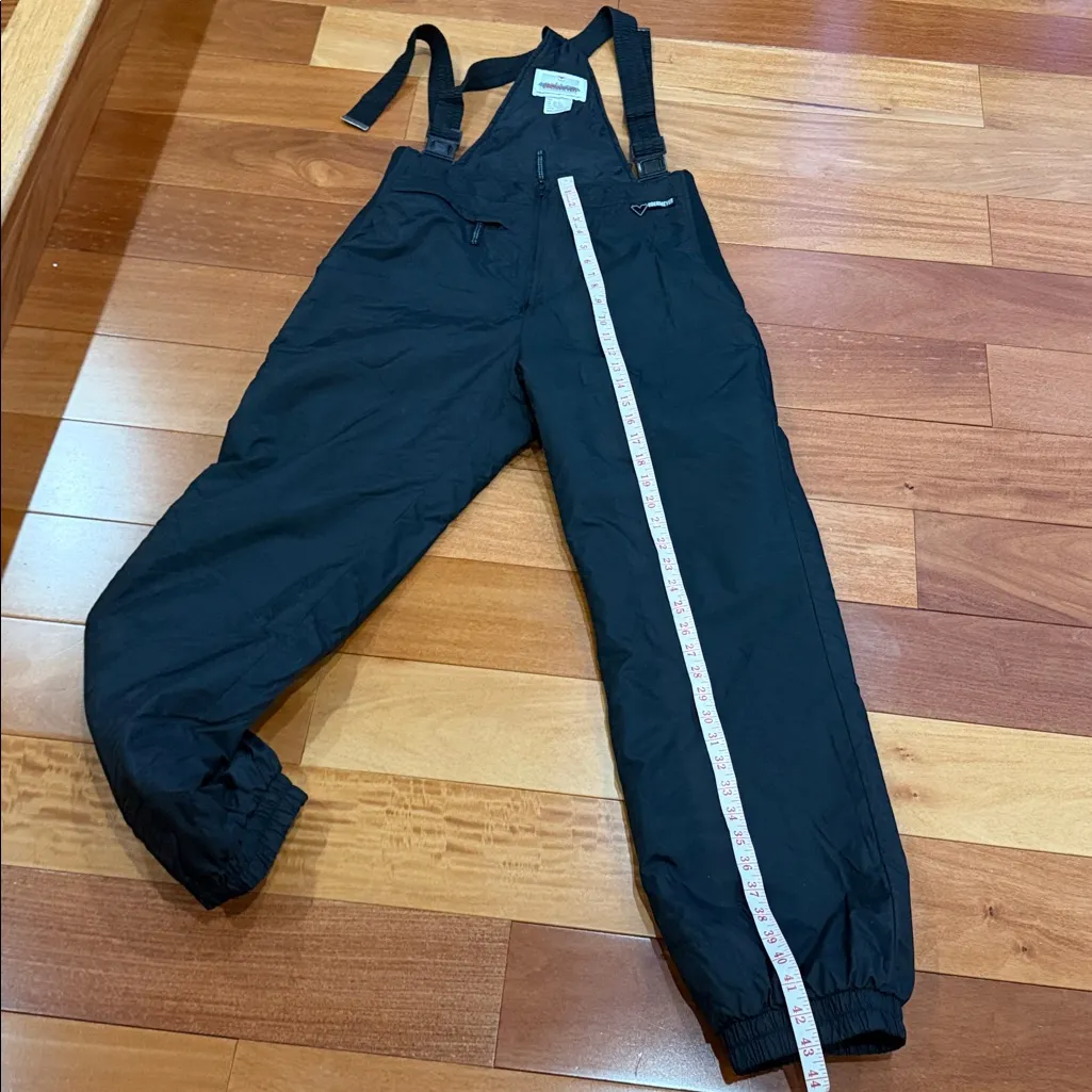 Obermeyer Women’s Black Insulated Snow Pants with Suspenders Bibs size M - Image 8