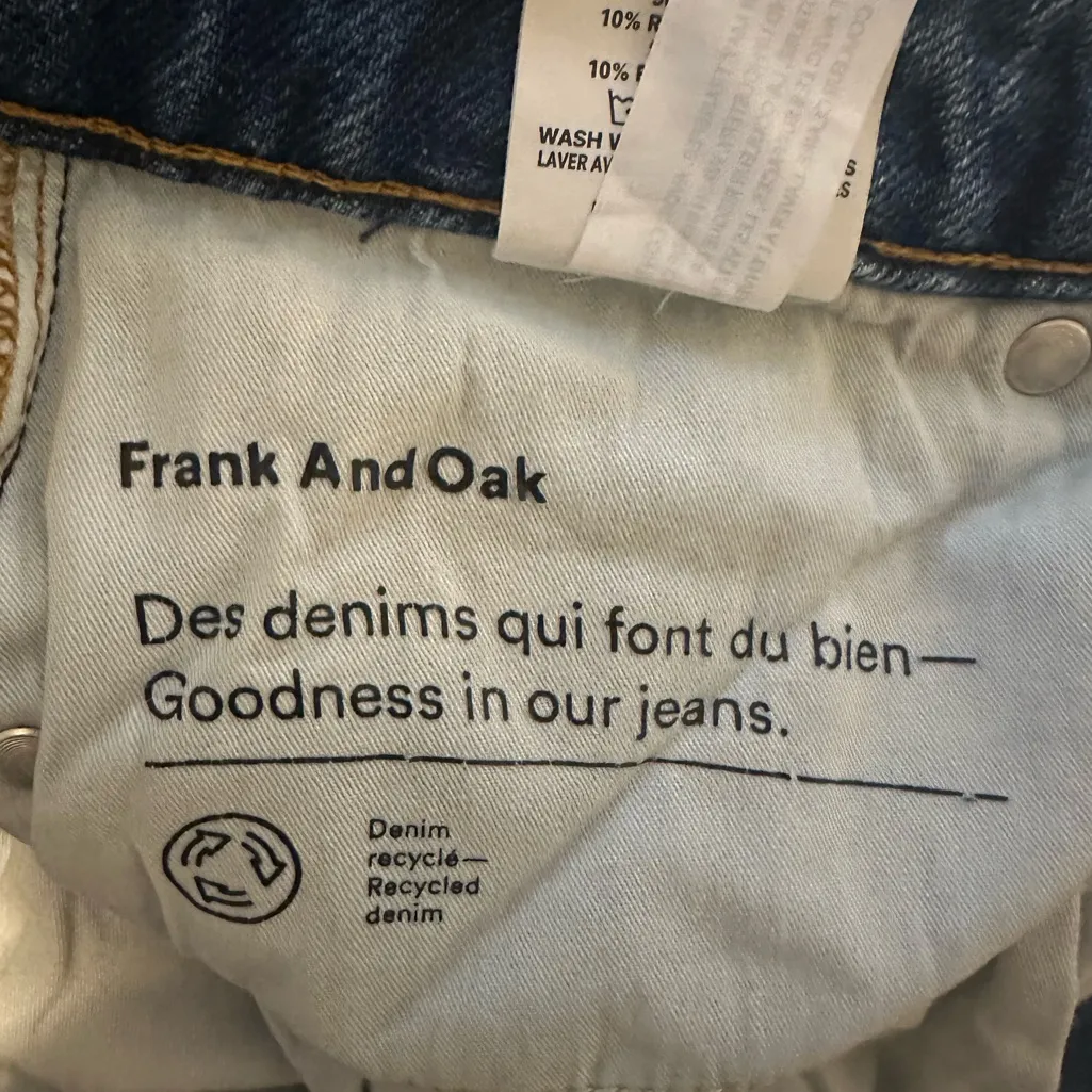 Frank and Oak Nina Wide Leg Jeans Size 25 Blue - Image 11