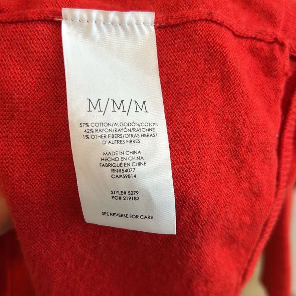 Cabi Cartwheel Boxy Dolman Sleeve Oversized Spring Light Sweater #5279,  Medium - Image 7