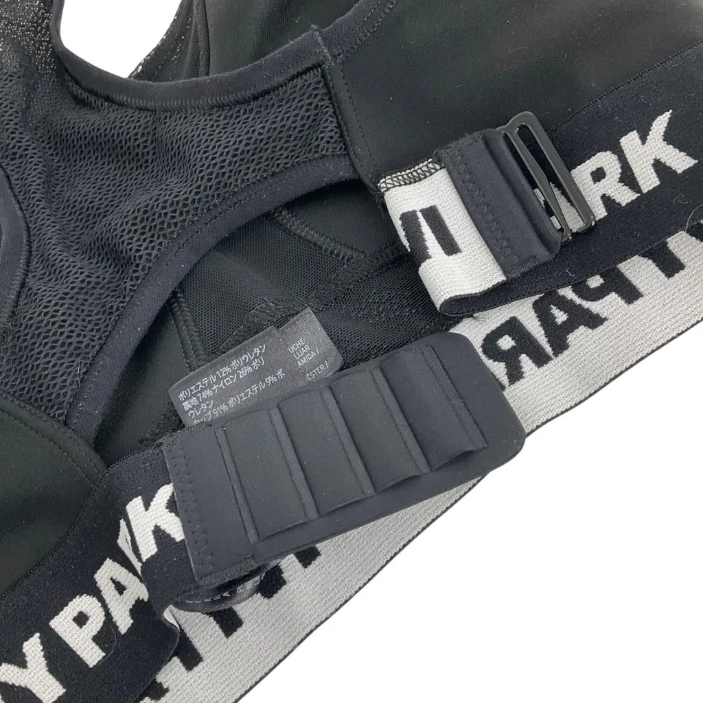 Ivy Park XXS Black Sports Bra With Mesh Back & Elastic Band - Image 9