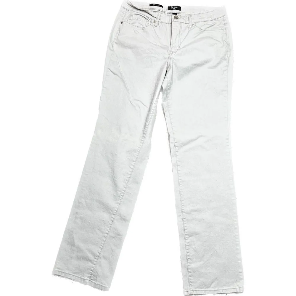 Nine West women’s size 14 rosemary, straight leg, light color jeans - Image 4