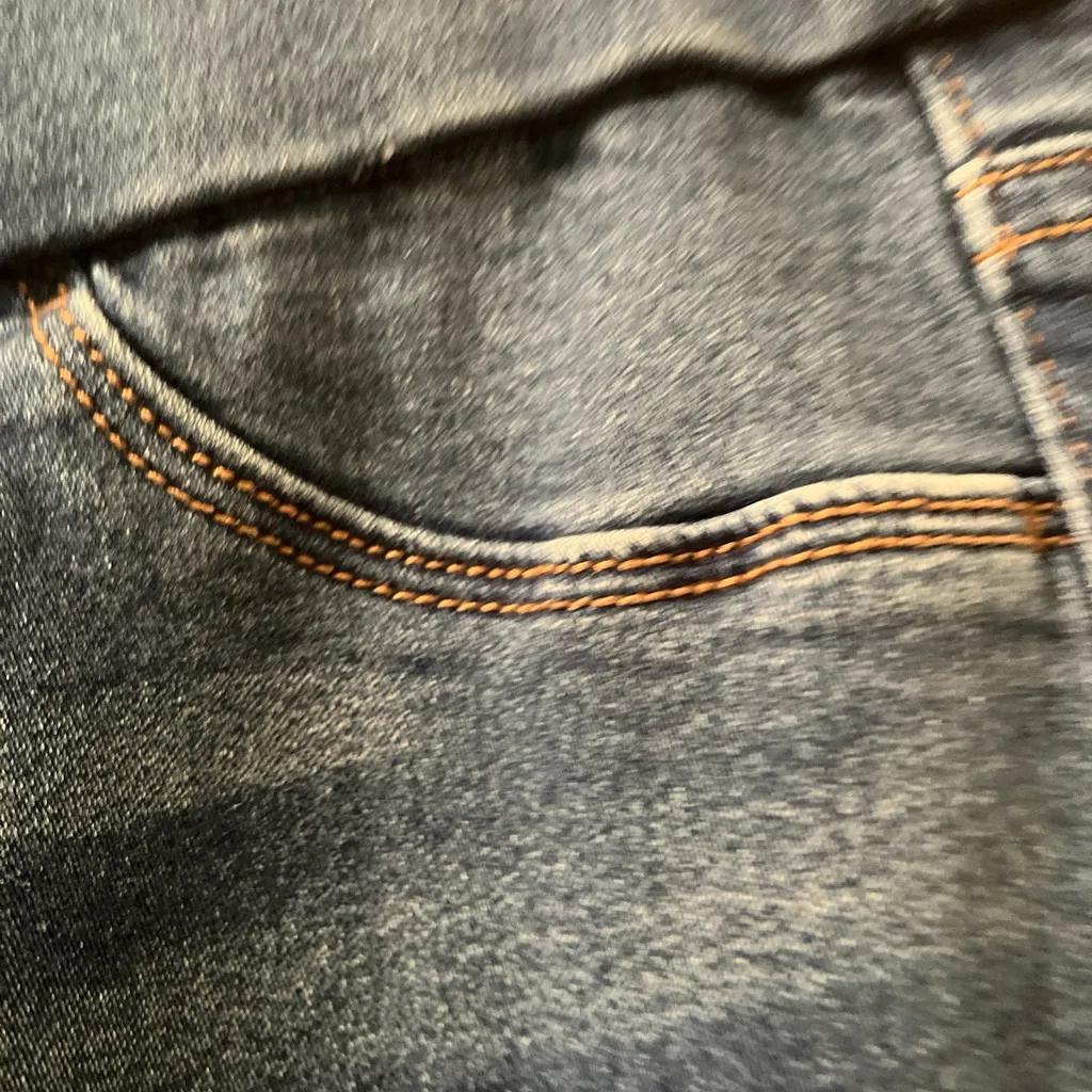 Nine West Jeans Capri Medium Blue Mid Rise Jeans Denim Pull - Image 4