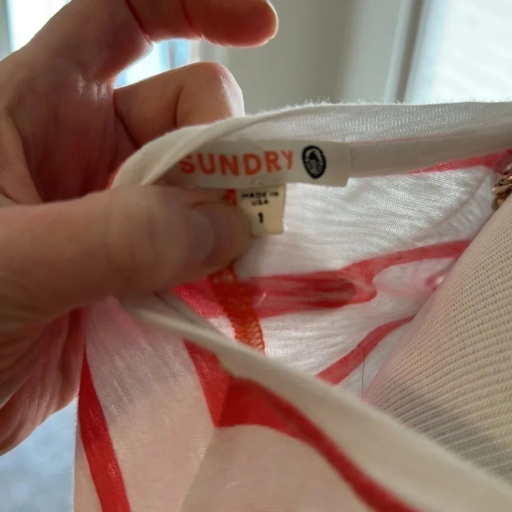 SUNDRY 100% Pima Cotton LS Tee, Size 1, Made in USA - Image 8