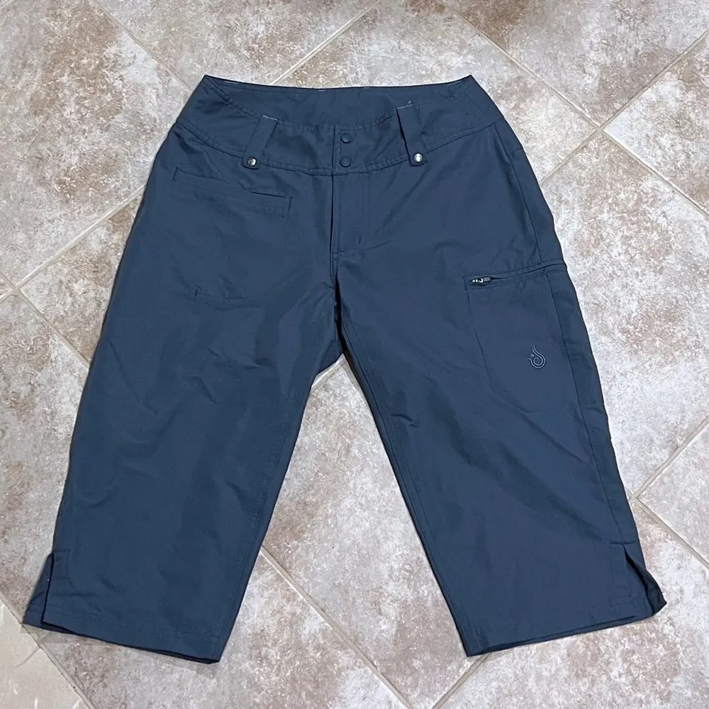 NEW Isis blue mid rise straight leg capri pants hiking outdoors athletic size 2 - Image 5