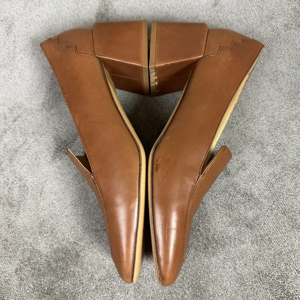 SYLVEN NY Marlene Cognac Loafers Size 40 Brown - Image 3