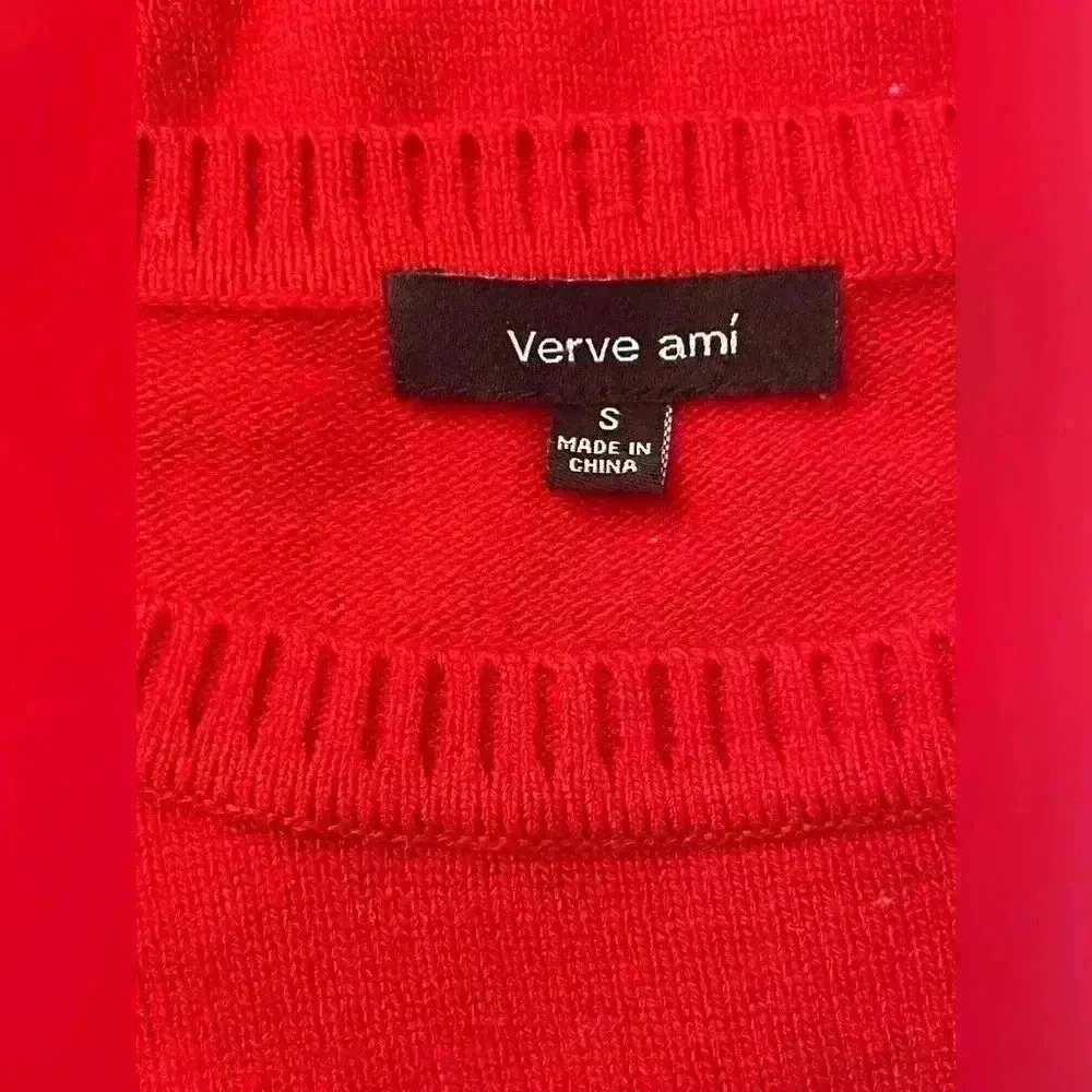 Verve Ami’ Red Reverse Sequin Women’s Ugly Christmas Sweater Small Gift Coal - Image 5