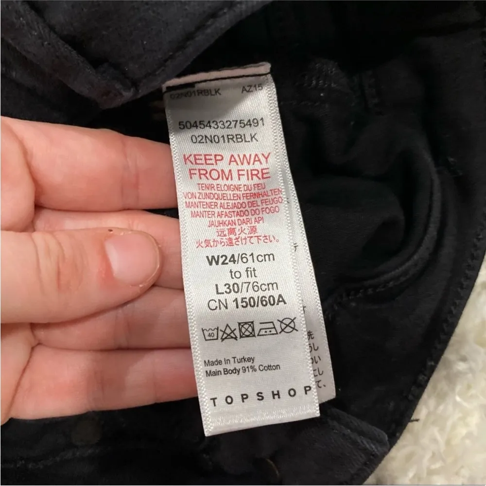 Topshop Jamie High Waist Ripped Skinny Jeans - Image 6