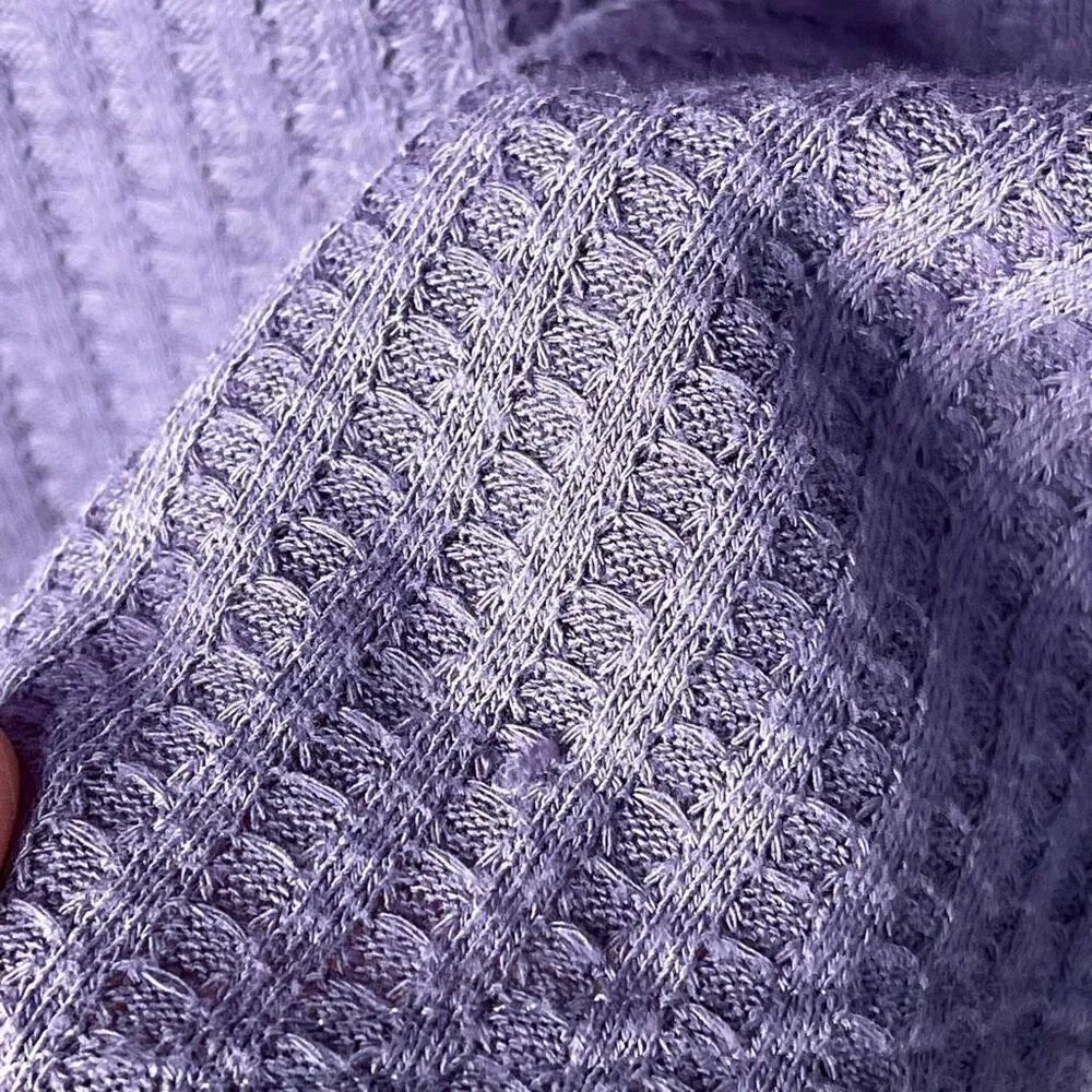 Chaser Thermal Waffle Knit Long Sleeve Tee (Light Purple) - Small - Image 7