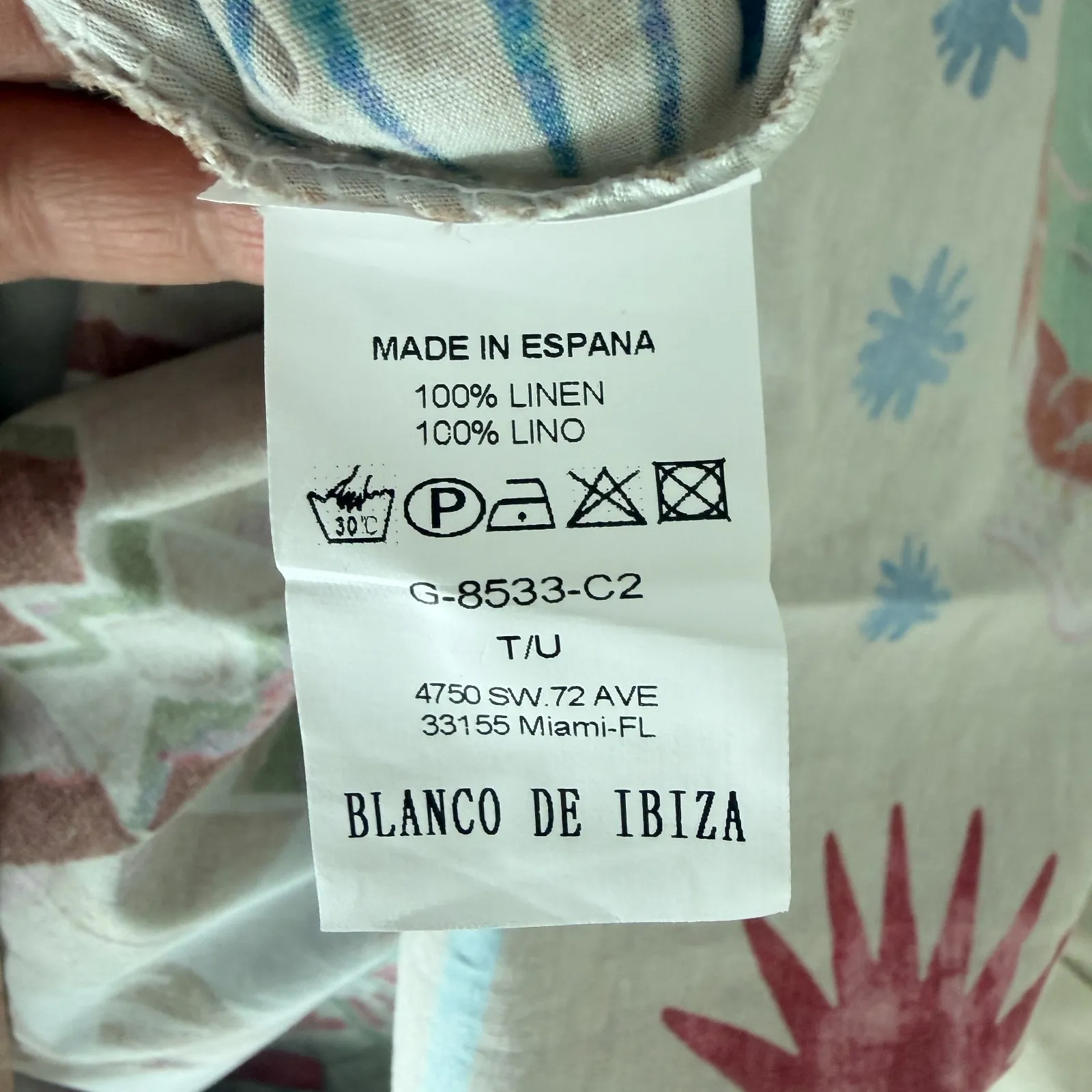 Blanco De Ibiza Dress One Size Off Shoulder Linen Boho Chic Prairie Artsy Resort Size L - Image 8